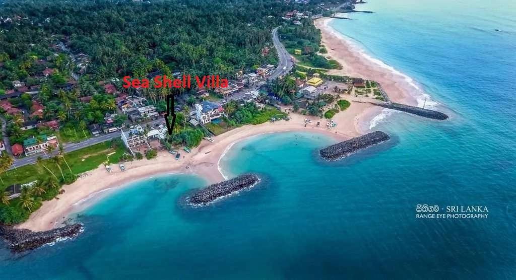 Sea Shell Villa Hikkaduwa 2 Separate Cabanas Ocean Front Villa Exteriér fotografie