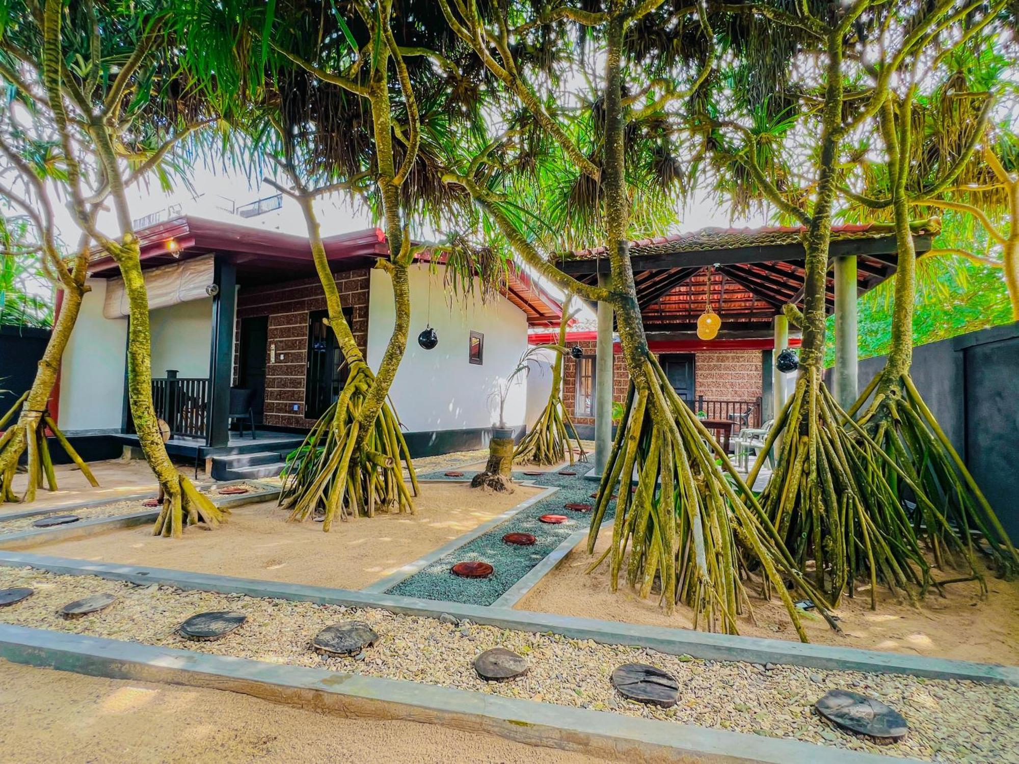 Sea Shell Villa Hikkaduwa 2 Separate Cabanas Ocean Front Villa Exteriér fotografie